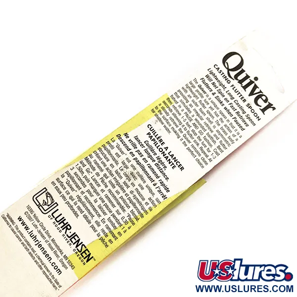 Luhr Jensen Quiver Cuillère, Silver / Orange Stripe, 39g, #11306