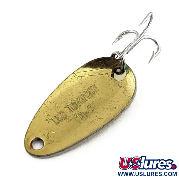 Len Thompson #6 Cuillère, Black / Yellow / Brass, 3.5g, Émail, #11313