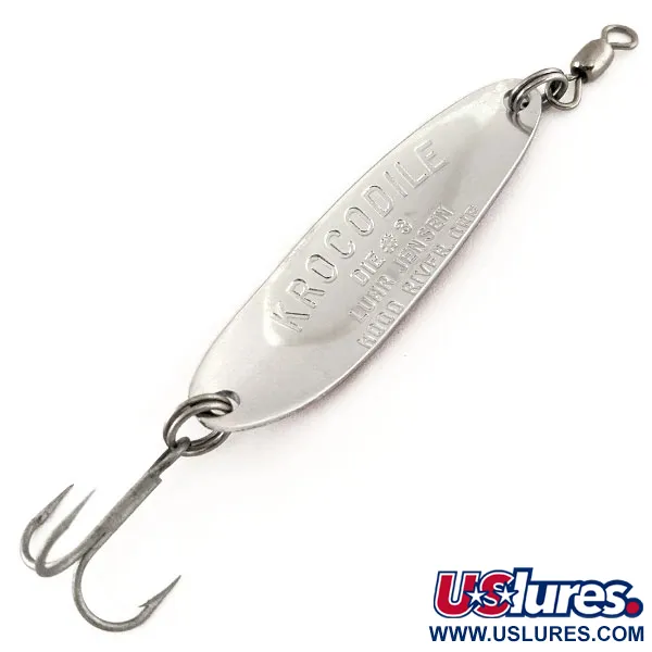 Luhr Jensen Krocodile Die #3 Cuillère, Rouge/Blanc, 10g, #11315