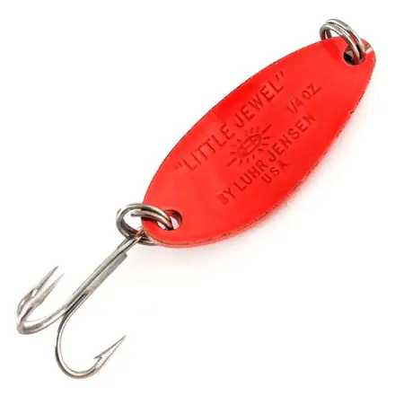 Luhr Jensen Little Jewel UV Cuillère, Rouge / Holo Arc-en-Ciel, 9g, #11316