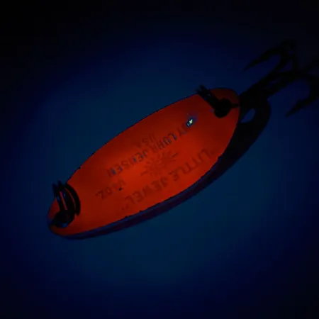 Luhr Jensen Little Jewel UV Cuillère, Rouge / Holo Arc-en-Ciel, 9g, #11316