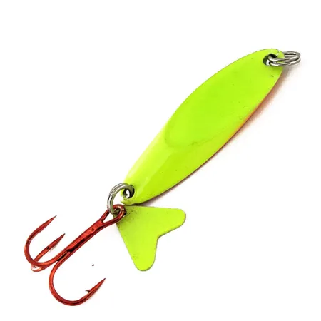 Northland Macho Minnow Jig, Chartreuse/Poisson arc-en-ciel, 17g, #11325