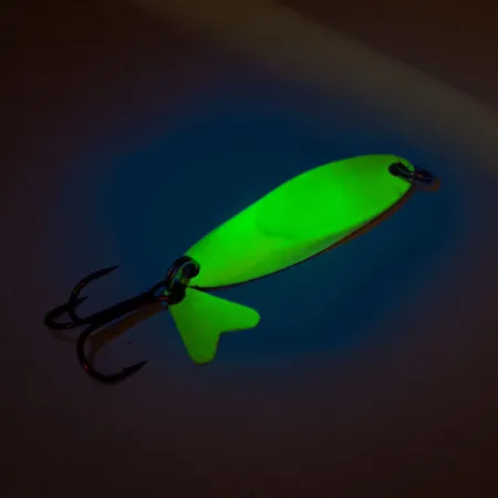 Northland Macho Minnow Jig, Chartreuse/Poisson arc-en-ciel, 17g, #11325