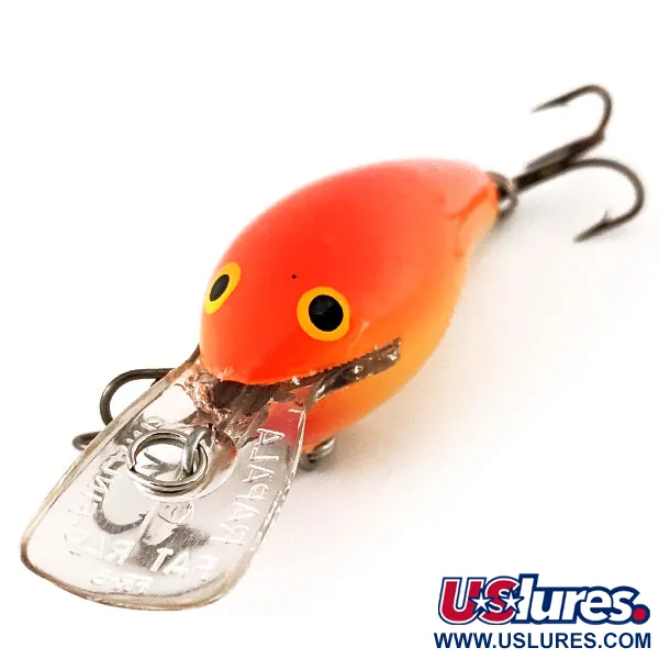 Rapala Fat Rap FR 5 Crankbait, Orange, 8,8g, Leurre Balsa, #11326