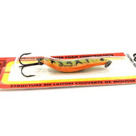 Luhr Jensen Quiver Cuillère, Fire Tiger, 7g, Laiton/Mousse, #12036