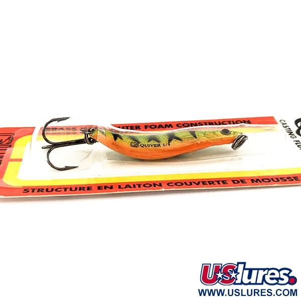 Luhr Jensen Quiver Cuillère, Fire Tiger, 7g, Laiton/Mousse, #12036