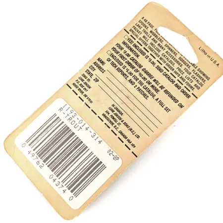 Luhr Jensen Hus-lure Cuillère, Truite arc-en-ciel, 7g, Vintage, #11344