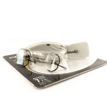 Storm Arashi Rattling Flat 7 Crankbait, Bleu/Argent, 12g, #11347