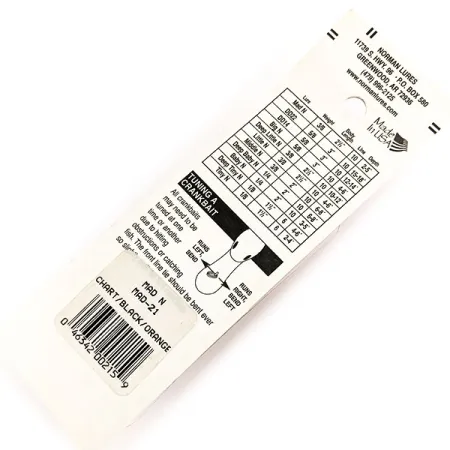 Norman Mad N Crankbait, Chartreuse/Noir/Orange, 11g, Vintage, #11352