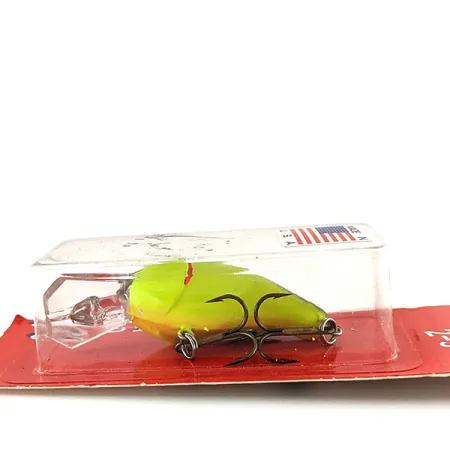 Norman Mad N Crankbait, Chartreuse/Noir/Orange, 11g, Vintage, #11352