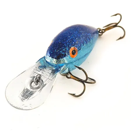 Rebel Deep Crank R Crankbait, Bleu, 10,5g, Finition Pailletée, #11358