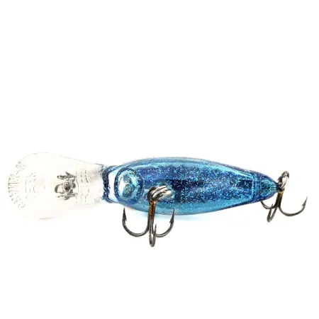 Rebel Deep Crank R Crankbait, Bleu, 10,5g, Finition Pailletée, #11358