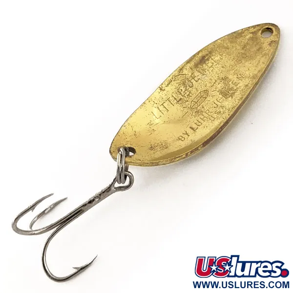 Luhr Jensen Little Jewel Cuillère, Laiton / Jaune, 14g, Vintage, #11366