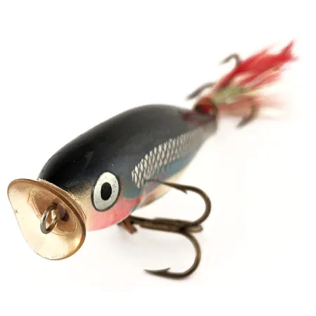 Rapala Skitter Pop SP 07 Popper, Silver Black, 7g, Queue Plumée, #11372