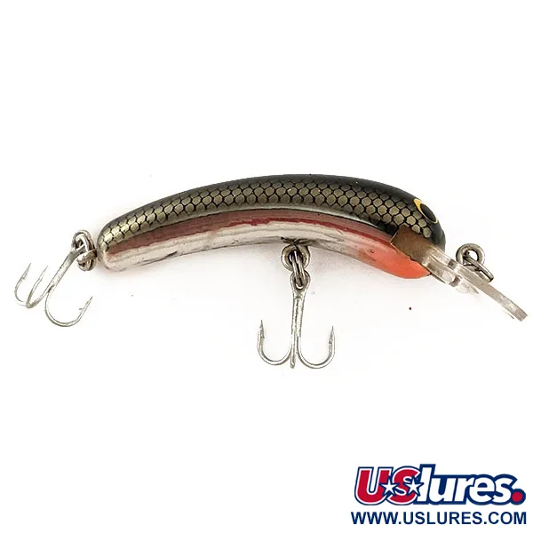 Bagley Smoo #2 Poisson-nageur, Noir-Or, 7g, Leurre Vintage, #11388