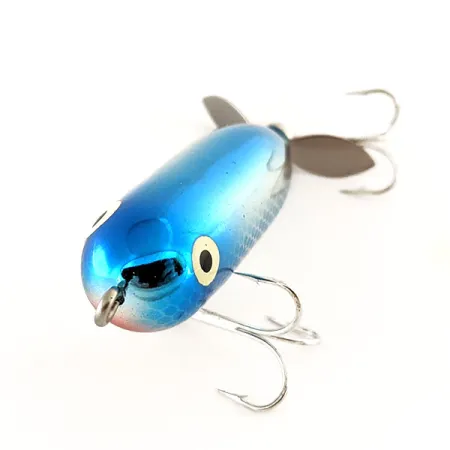 Heddon Baby Torpedo Leurre de Surface, Argent / Bleu, 7g, Hélice, #11402