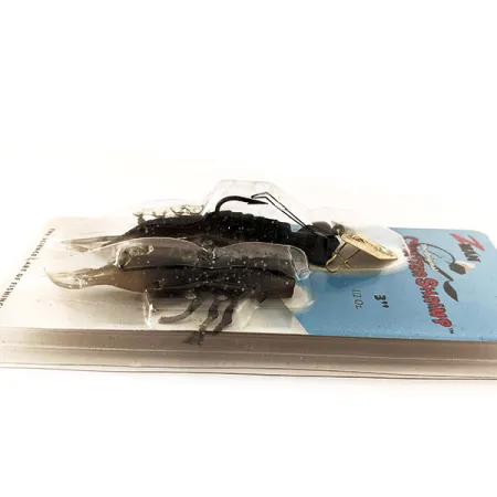 Z-Man Chatter Shrimp Chatterbait, Noir / Pailleté, 14g, Anti-herbe, #11403