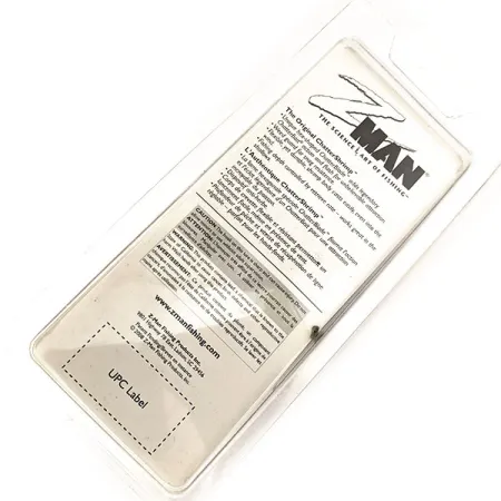 Z-Man Chatter Shrimp Chatterbait, Noir / Pailleté, 14g, Anti-herbe, #11419