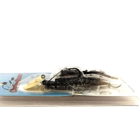 Z-Man Chatter Shrimp Chatterbait, Noir / Pailleté, 14g, Anti-herbe, #11419