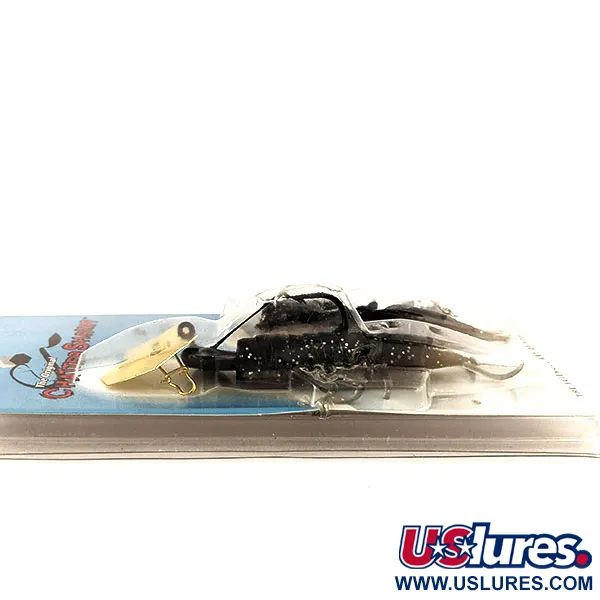 Z-Man Chatter Shrimp Chatterbait, Noir / Pailleté, 14g, Anti-herbe, #11419