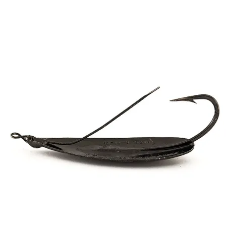 Johnson Silver Minnow Weedless, Noir, 21g, Cuillère Ondulante, #11431