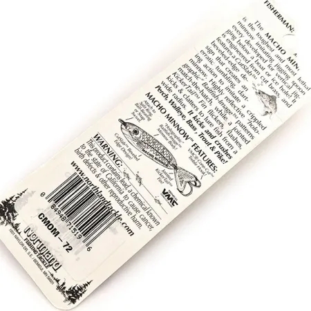 Northland Macho Minnow Jig, Rainbow Silver, 14g, KickerTail, #11456