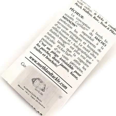 Northland Macho Minnow Jig, Bleu/Glow, 11g, KickerTail, #11469