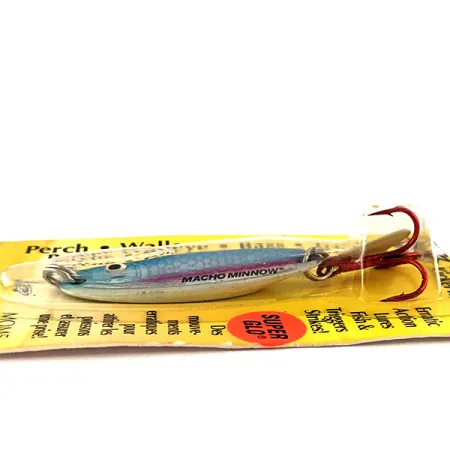 Northland Macho Minnow Jig, Bleu/Glow, 11g, KickerTail, #11469