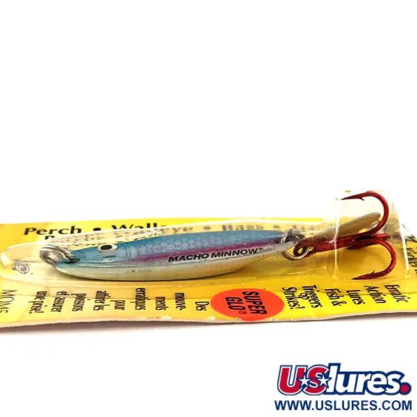 Northland Macho Minnow Jig, Bleu/Glow, 11g, KickerTail, #11469