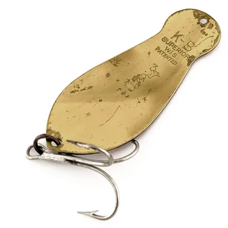 K-B Bait K-B Spoon 3 Cuillère, Rouge / Blanc / Laiton, 25g, Laiton, #11472