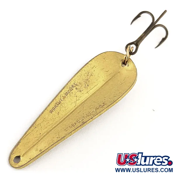 Wright & McGill Streamliner Cuillère, Laiton, 7g, Profil Goutte, #11496