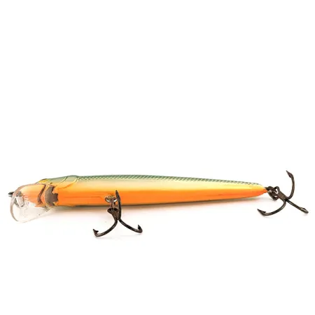 Rapala Husky Jerk 10 Poisson-Nageur, Or/Vert, 10g, Suspending, #11517