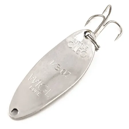 Cuillère Acme Little Cleo, Nickel, 9g, marquage WIGL LURE, #11518