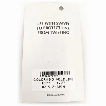 Wittmann Lures Z-Spin Anniversary Cuiller, Argent/Bleu/Or, 5g, #11525