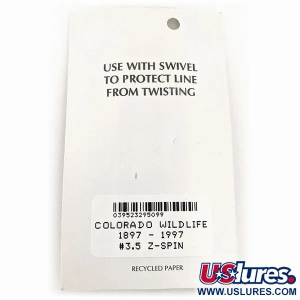 Wittmann Lures Z-Spin Anniversary Cuiller, Argent/Bleu/Or, 5g, #11525