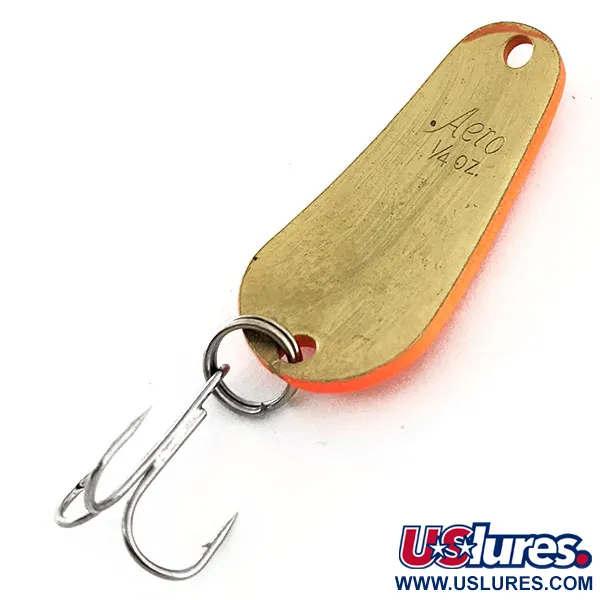 Aeroplane Spinner Aero UV Cuiller, Orange Fluorescent / Or, 7g, UV, #11619