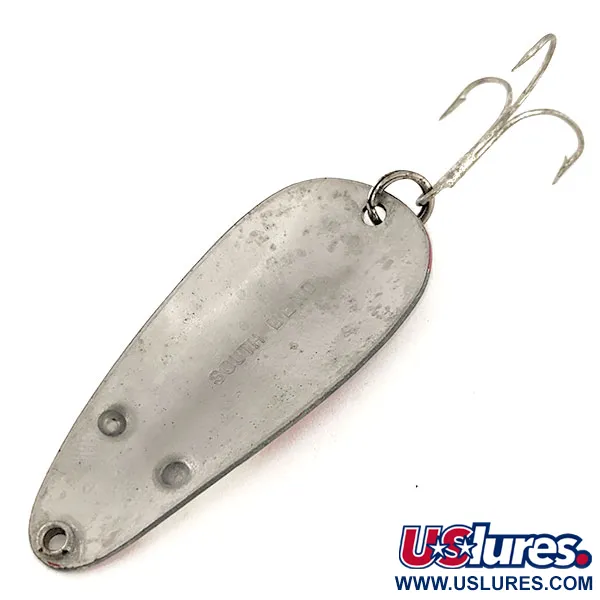 South Bend Mouse Cuillère, Rouge / Blanc / Nickel, 16g, Vintage, #11540