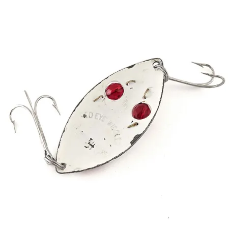 Hofschneider Red Eye Wiggler Cuillère, Rouge/Blanc, 25g, Verre, #11541