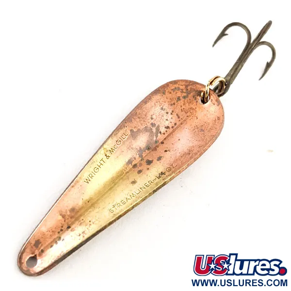 Wright & McGill Streamliner Cuillère, Bronze, 7g, Vintage, #11544