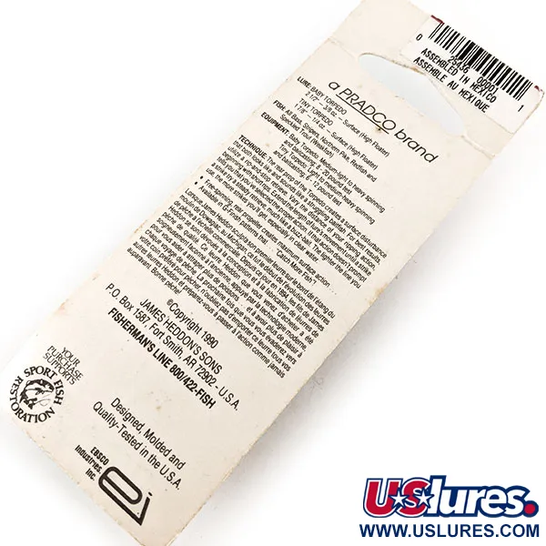 Heddon Tiny Torpedo Leurre de Surface, Bass, 7g, Hélice, #X0360BB