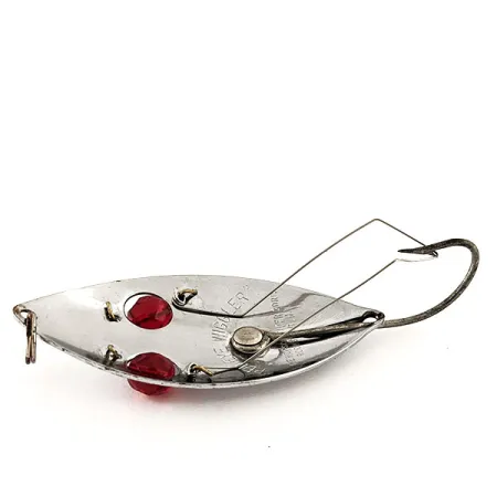 Hofschneider Weedless Red Eye Wiggler Cuiller, Nickel/Rouge, 25g, #11561