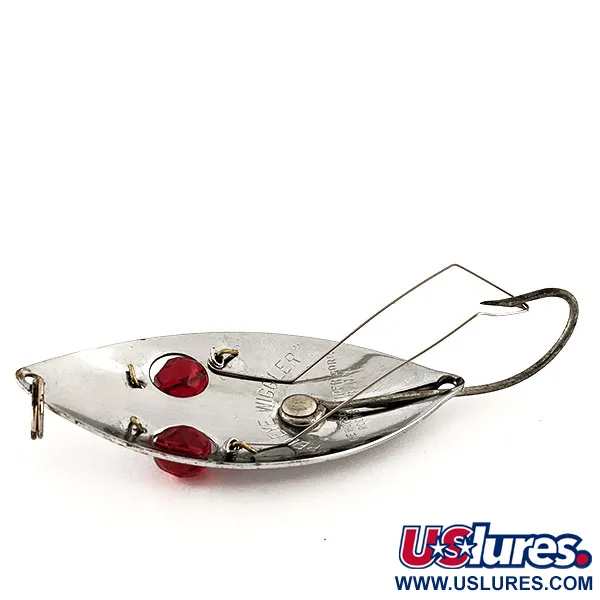Hofschneider Weedless Red Eye Wiggler Cuiller, Nickel/Rouge, 25g, #11561