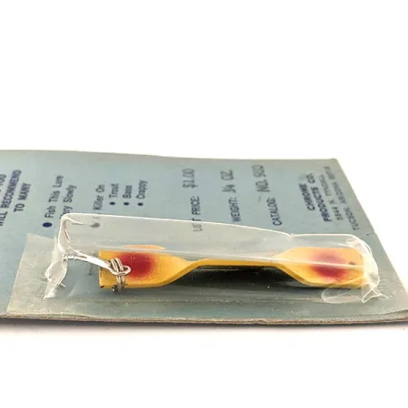 Holt lures Vintage Cuillère, Jaune-Rouge, 7g, Chrome Products Co, #11567