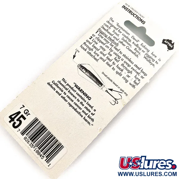 Wigston's Lures Little Tasmanian Devil Cuillère, Rainbow Trout, 7g, #11568