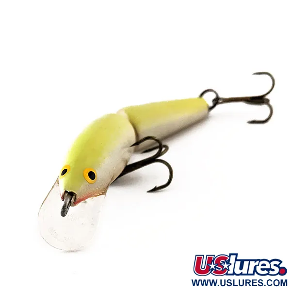 Rapala Jointed J9 Leurre Articulé, Chartreuse, 7g, Balsa, #11572