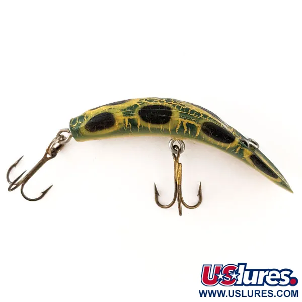 Yakima Bait FlatFish X4 Poisson-nageur, Grenouille, 5,5g, Traîne, #11581