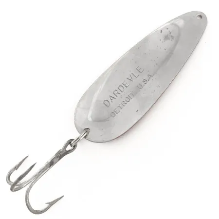 Dardevle Cuillère, Rouge/Blanc/Nickel, 28g, Design icône, #11582