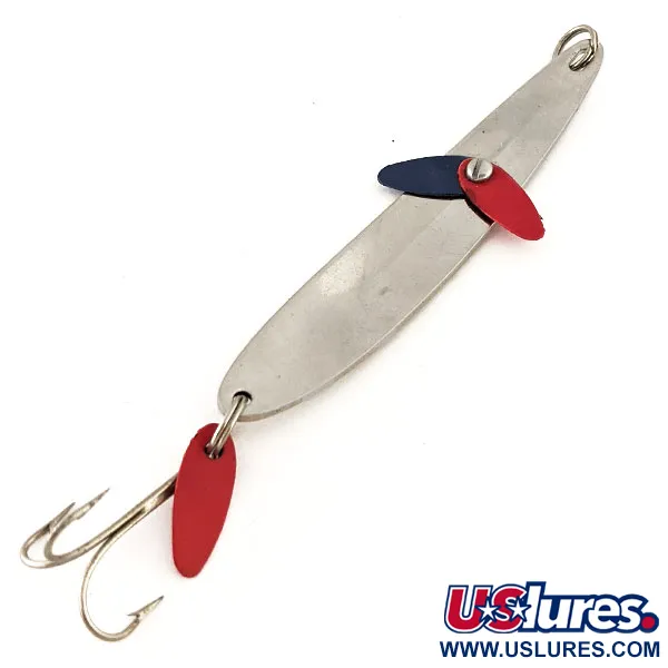 Bay De Noc Laker Taker Ondulante, Nickel/Rouge/Bleu, 21g, #11624