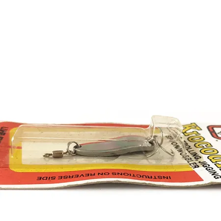 Luhr Jensen Krocodile Cuillère, Nickel/Rouge, 4,7g, Fire Stripe, #1003