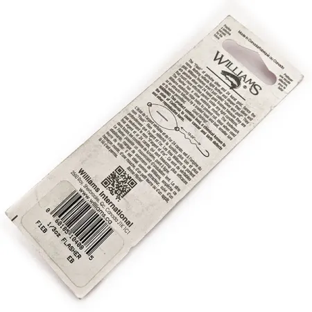 Williams Flasher F1 Cuillère, Argent / Bleu, 9g, plaqué argent, #11645